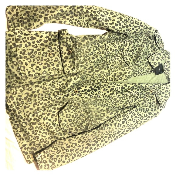 Free people, forever 21 leopard utility jacket - Picture 2 of 3